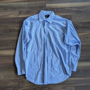 Ralph Lauren Light Blue Checkered Dress Shirt